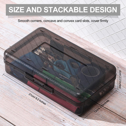 Fainne 24 Pack Pencil Boxes for School Clear Plastic Pencil Case Large Plastic Crayon Box Bulk Stackable Classroom Stationery Organizer School Supplies(Gray)