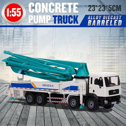 GoolRC Concrete Pump Truck 1:55 Scale Diecast Car Model Car Simulation Engineering Machine Model