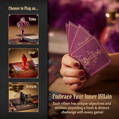Ravensburger Disney Villainous - Evil Comes Prepared - Strategy Board Game - Play as Stand-Alone or with Other Villainous Games - with Scar Ratigan and Yzma - 2019 Toy of The Year Award - Ages 10+