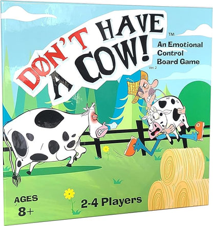 Don't Have a Cow A CBT Therapy Game for Kids from The Creator of Don't Go Bananas - Play Therapy Toys Counseling Games - Version 2