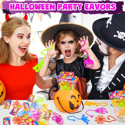 Halloween Treat Non Candy for Kids 28 PCS, Sticky Hands Toys Gifts Prizes for Toddlers, Halloween Goody Bag Bucket Pinata Stuffer Fillers,Birthday Preschool Party Favor Supplies Trinket for Boys Girls