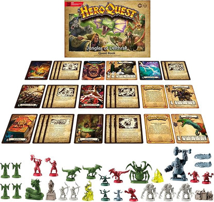 Avalon Hill HeroQuest Jungles of Delthrak Quest Pack | Roleplaying Games | Ages 14+ | 2 to 5 Players | Requires HeroQuest Game System to Play