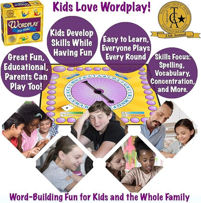 Wordplay for Kids — A Fast-Paced Award-Winning Game Filled with Fun Word Challenges — Great for The Whole Family Ages 6 &amp Up