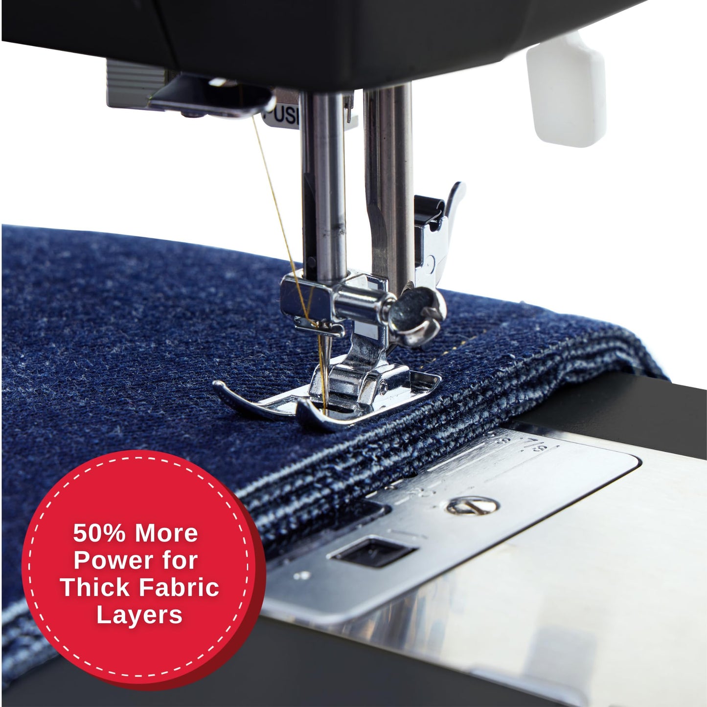 SINGER® Heavy Duty 4432 (Black) High Speed Sewing Machine +Accessory Kit | 32 Built-In Stitches Deliver 110 Stitch Applications | 50% More Power for Thick Fabrics, 1100 Stitches/Min, 1-Step Buttonhole