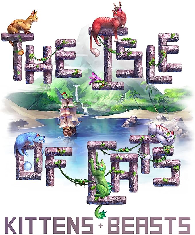 The Isle of Cats: Kittens + Beasts Expansion - Boardgame Ages 8+