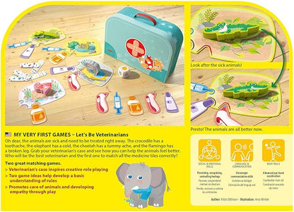 HABA My Very First Games - at The Vet Toddler Games &amp Veterinarian Playset for Kids Pretend Play Toys and Learning Toys for Toddlers 2-4 Years