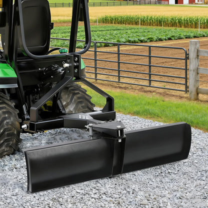 FULUPET 42" Scrape Blade Implement with 5 Adjustable Angles, 3-Point Tow Behind Grading Blade Attachment for ATV UTV Lawn Garden Tractors, 2 Inch Receiver, Driveway Grader, Ground Leveler, Snow Plow