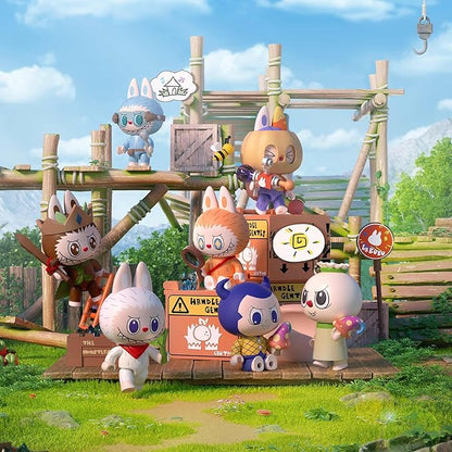 The Monsters Forest Secret Base Series Blocks-Rolling Gems Labubu Building Toy Set Interactive Building Toy for Kids Boys and Girls