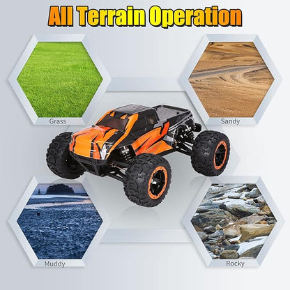GoolRC 16889A Pro Brushless RC Cars for Adults 1:16 Scale Remote Control Car 4WD 45KM/H High Speed RC Truggy 2.4GHz All Terrains Off Road Monster Truck with 3 Batteries