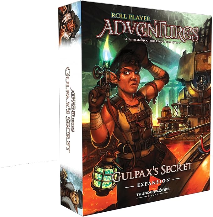 Thunderworks Games Roll Player Adventures: Gulpax's Secret Expansion -Thunderworks Narrative Board Game Age 14+ 1-4 Players 90-150 Min