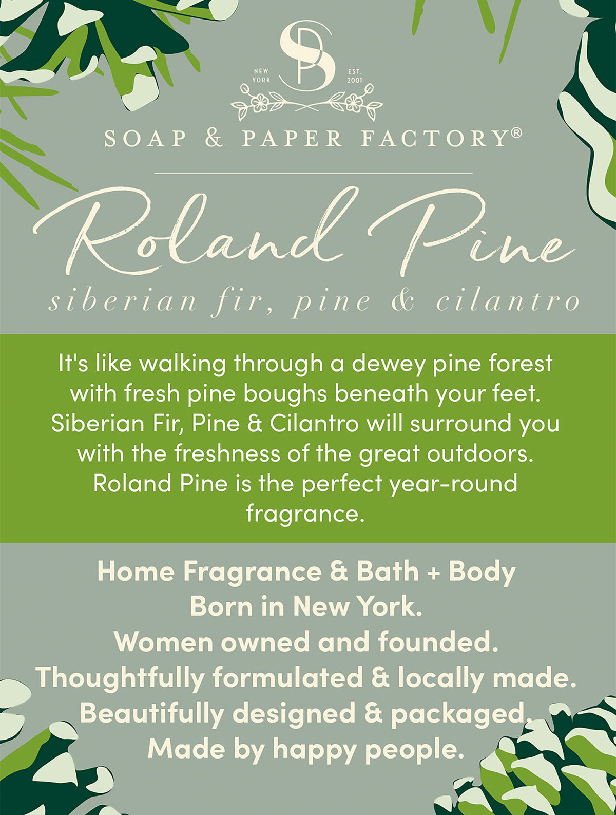 Roland Pine 3 oz Small Tin Soy Candle