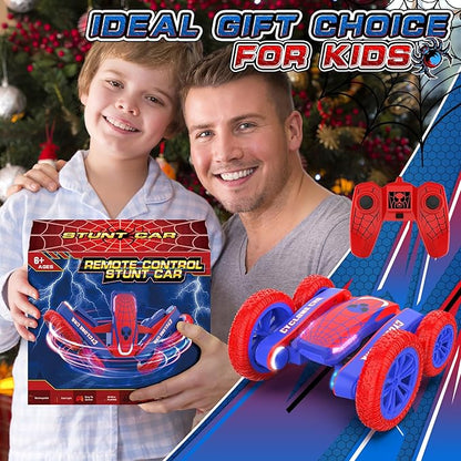 Remote Control Car Spider RC Cars Double Sided 360°Flip 4WD Rechargeable Drift RC Race Car Boys Toys Birthday Gifts for 4 5 6 7 8 9 10 11 12 Year Old Boys Easter Basket Stuffers for Kids