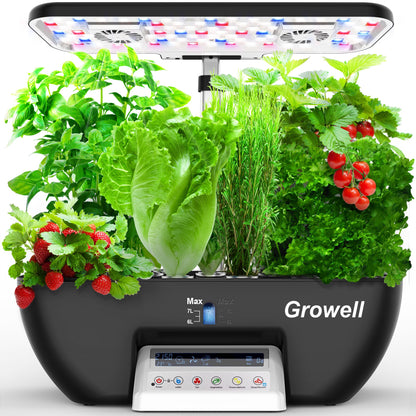 Growell 17 Pods Hydroponics Growing System & Large 90 Pods Vertical Garden