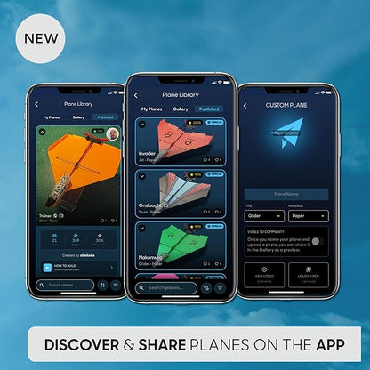 POWERUP 4.0 The Next-Generation Smartphone Controlled Paper Airplane Kit RC Controlled. Easy to Fly with Autopilot &amp Gyro Stabilizer. for Hobbyists Pilots Tinkerers.