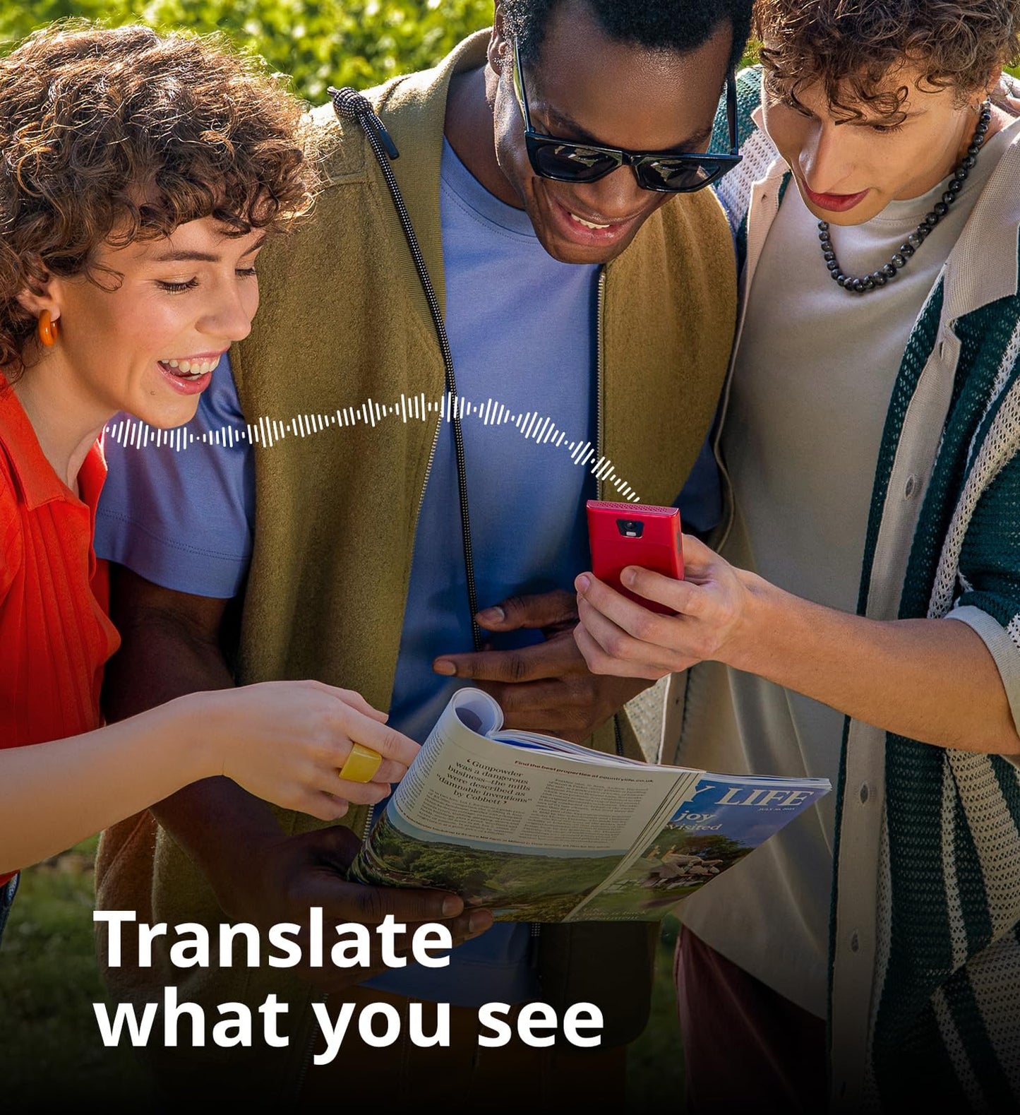 Vasco Translator Q1 | AI Voice Cloning Language Translator Device | 113 Languages | Free Lifetime Internet in Nearly 200 Countries | Scarlet Pulse
