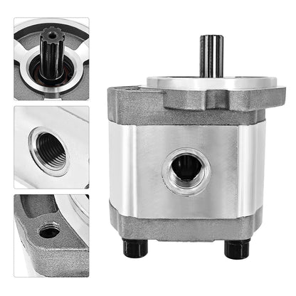 PGP5106G3LP Single Acting Hydraulic Gear Pump Fits for AGT H12 and More 1-ton Mini Excavators Digger 700RPM-4000RPM 9 Tooth 20 MPa-25 MPa Inlet G3/4 Outlet G1/2