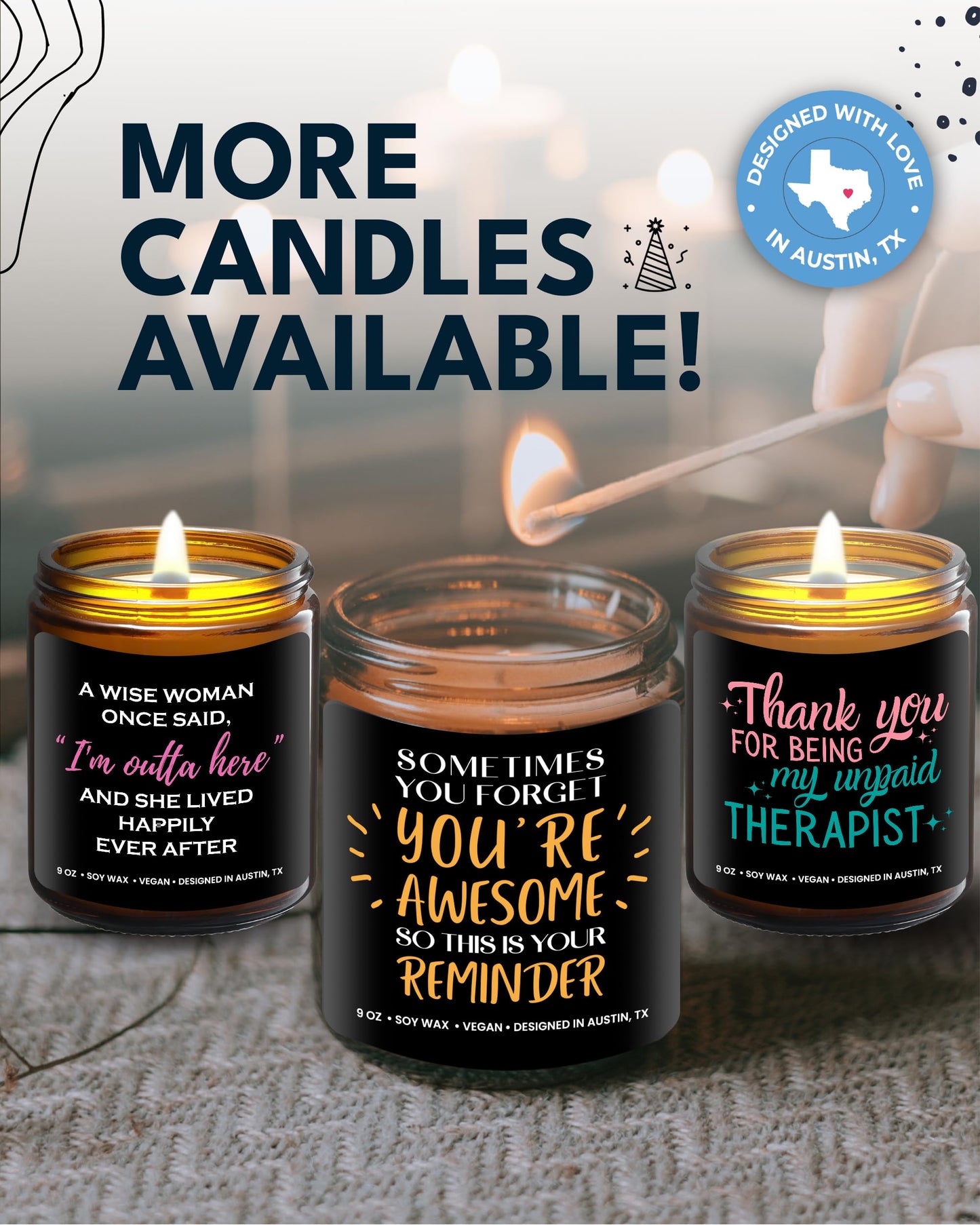 Sometimes You Forget You're Awesome Candle, Inspirational Gifts for Women, Stress Relief Gifts for Women, Appreciation Gift for Coworkers, Appreciation and Encouragement Presents for Men and Women
