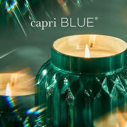 Capri Blue Royal Gem Holiday Candles - Jar Candles - Soy Wax Blend with Glass Candle Holder - Scented Candles for Home - Notes of Tropical Fruits & Sugared Citrus (Volcano, 19 oz)