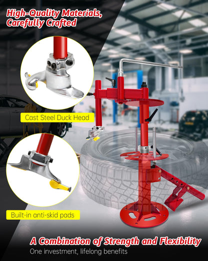 CGENWDCH Upgraded Tire Changer Machine with Gear Transmission System, 16''-21'' Tire Change, Fit for Car/Truck/Trailer/SUV/RV with 16" and Larger Wheels, Not Suitable for Motorcycles, Bicycles