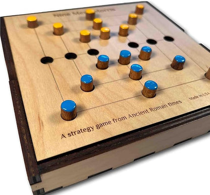 Nine Mens Morris – Strategy game from ancient Rome. Premium version made in USA