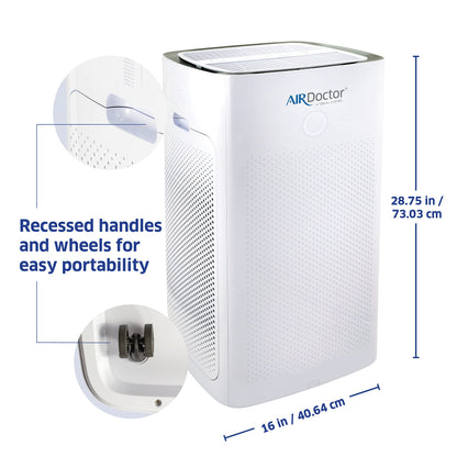 AIRDOCTOR AD5500i SMART 4-in-1 Air Purifier for Extra Large Spaces & Large Rooms- UltraHEPA, Carbon, VOC Filters Capture Particles 100x Smaller Than HEPA Standard with Extra VOC Filter- Bundle.