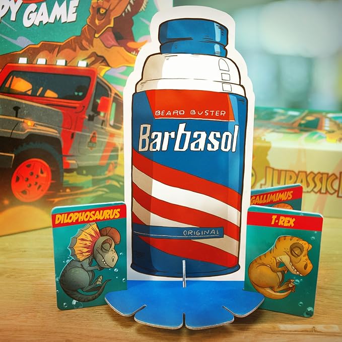 Doctor Collector: Jurassic Park: The Spy Game - Strategy &amp Deception Family &amp Group Game Ages 10+ 5-10 Players 20-30 Min Black