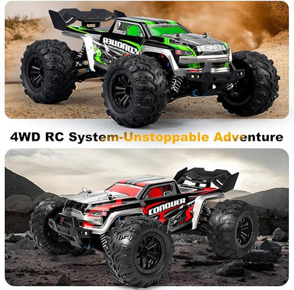 1:16 Scale High-Speed 4WD RC Car 25 MPH Off-Road Remote Control Truck for Adults &amp Teens - All Terrain Electric Vehicle with 2 Rechargeable Batteries &amp 2.4GHz Radio - Gift Idea for Boys and M