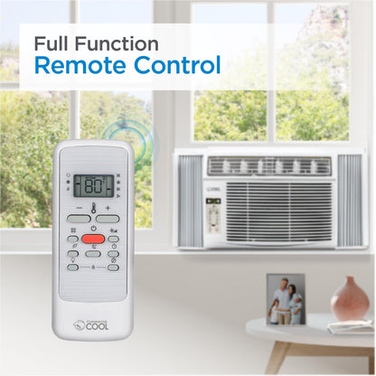 COMMERCIAL COOL 14,300 BTU Window Air Conditioner, Window AC with Full Function Remote Control and Electronic Thermostat, Air Conditioner Window Unit up to 700 Sq. Ft. with Energy Saver & Sleep Mode