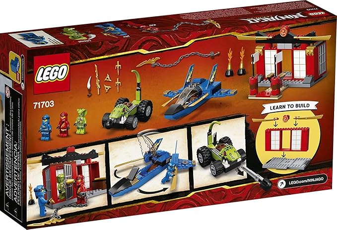 LEGO NINJAGO Legacy Storm Fighter Battle 71703 Ninja Playset Building Toy for Kids Featuring Ninja Action Figures (165 Pieces)