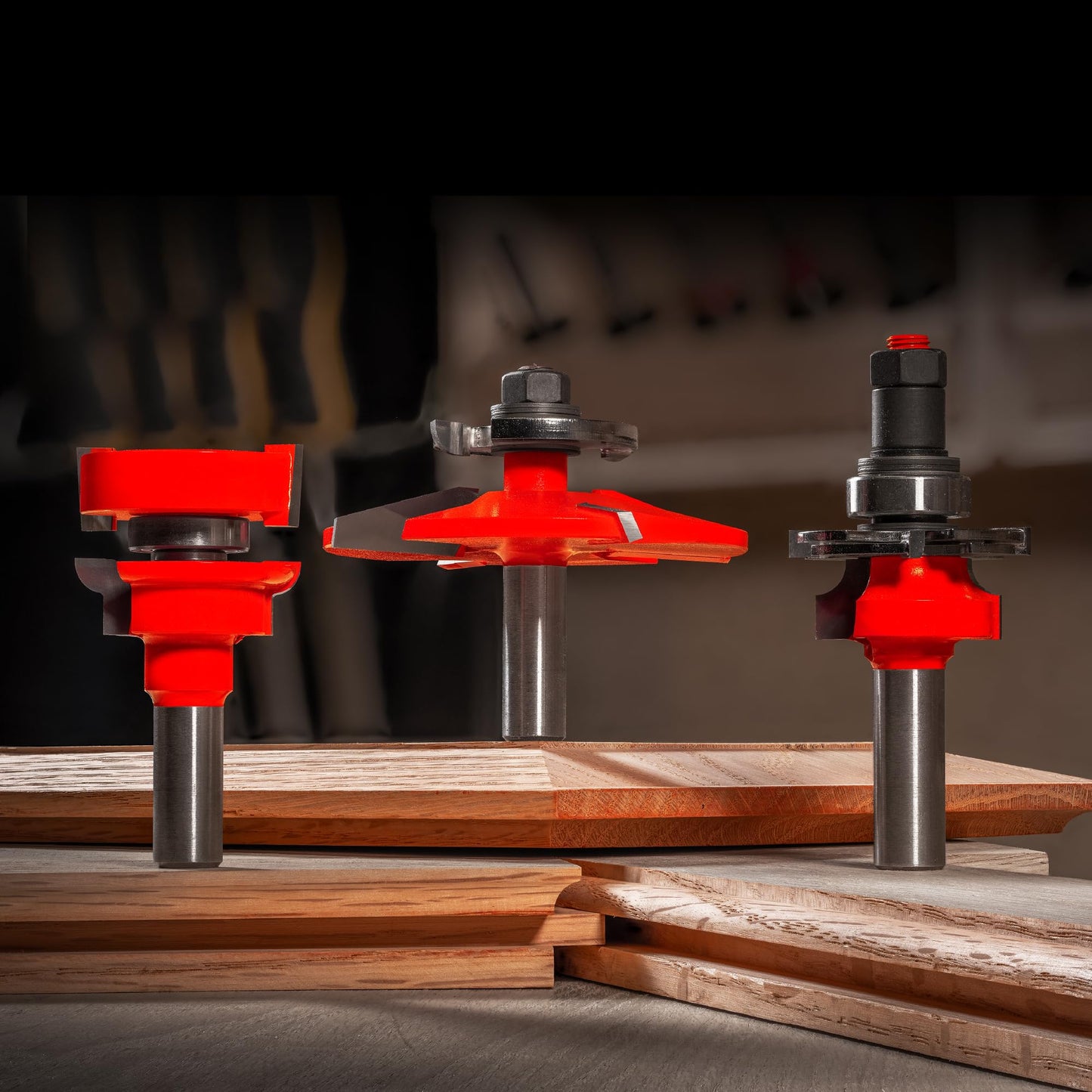 Freud 97-158: 3 Piece Premier Adjustable Cabinet Bit Set