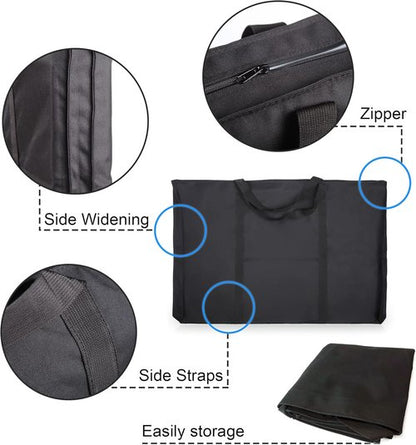 JJRING Art Portfolio Tote Bag - Lightweight Dacron Design | 25" x 37" for 24" x 36" Artwork Storage