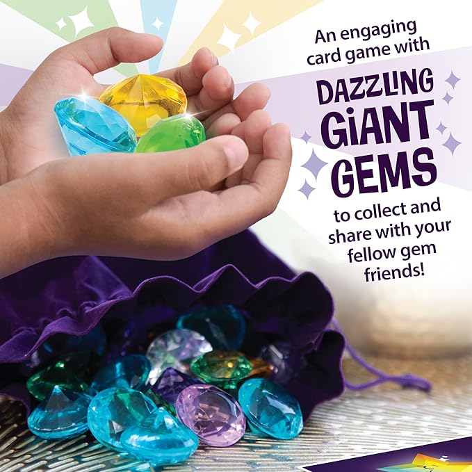 MindWare Best Gems Family Game for 5 Year Olds and up - Match Giant Gems to Earn Points 2 to 4 Players