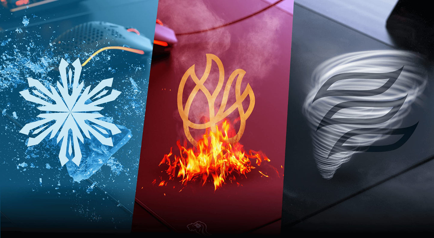 Glorious Elements Air Mousepad - XL Hard and Ultra Thin Polycarbonate Flexible Surface Large Gaming Mouse Pad 15"X17" Extended Hard Mousepad (Helios) (GLO-MP-ELEM-AIR)