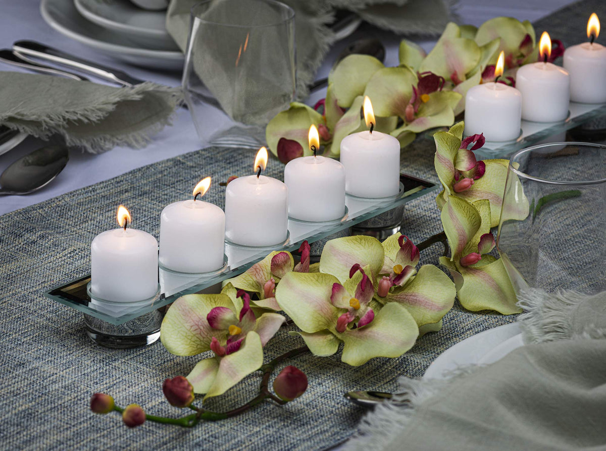 BOLSIUS 12 White Pillar Candles Bulk - 2.3 x 3 inch Candle Set - 17 Hours Clean Burning - No Palm Oil - 0% Animal Fat - Premium European Quality - Wedding, Party, Dinner & Emergency Candles