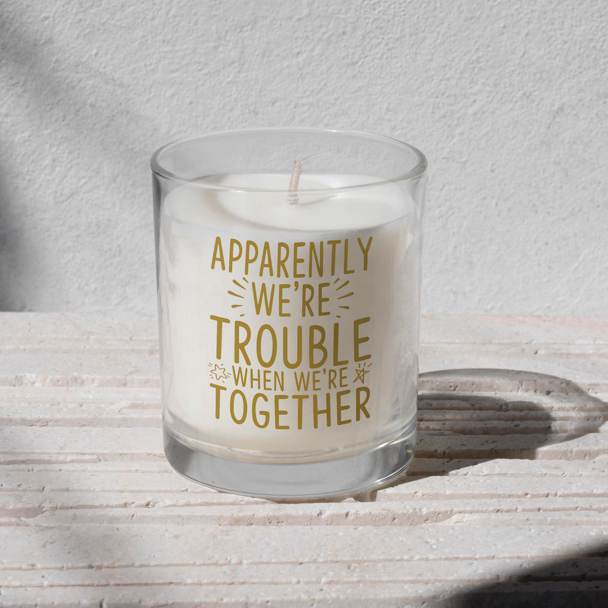 BAD BANANAS Friend Gifts for Women - We're Trouble When We're Together - Scented Candles for Best Friends, Besties, Sisters