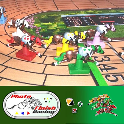 Horse Racing Board Game | Best New Fun Parlor Party Game | Lane Changing and Frequent Photo Finishes
