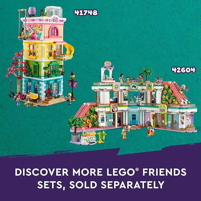 LEGO Friends Heartlake City Preschool Classroom Toy for Kids Creative Pretend Play for Girls and Boys Ages 4 Years Old and Up Comes with 2 Mini Dolls and 4 Micro Dolls 42636