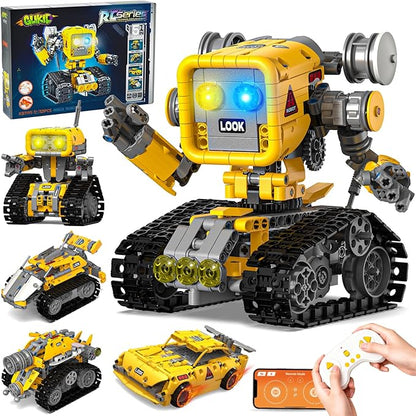 5 in 1 STEM RC Robotics Kit APP &amp Remote Control Robot Building Kit DIY Science Kits for Kids Age 8-12 8 Year Old Boy Birthday Gift