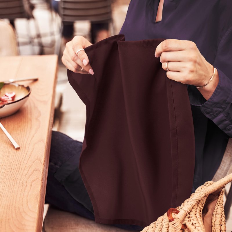 Utopia Home Burgundy Cloth Napkins (12 Pack, 18x18 Inches), Ideal Dinner Napkins for Party, Wedding and Lunch/Dinner