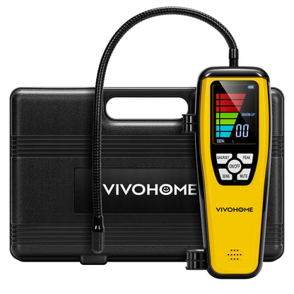 VIVOHOME HVAC Refrigerant Freon Leak Detector with Rechargeable Battery, AC Sniffer Leak Detector for R134a R410a R1234yf R454B R32 CFCs HCFCs HFCs HFOs HCs, Max Sensitivity up to 0.03oz./yr