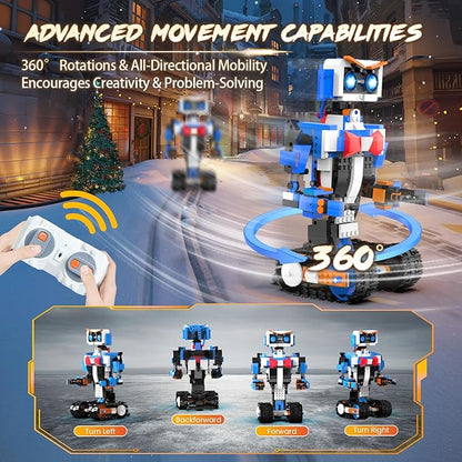 STEM Robot Building Toys for Kids Momspeace Robotics Science Toy for Boys Age 8-12 App &amp Remote Control Robot Rechargeable Learning Toy for Boys &amp Girls Perfect Birthday 635pcs