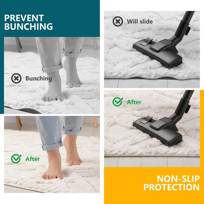 Skiennix Non-Slip Rug Pad Gripper - Extra Thick 2x6 Feet Anti-Skid Mat for Hardwood Floors