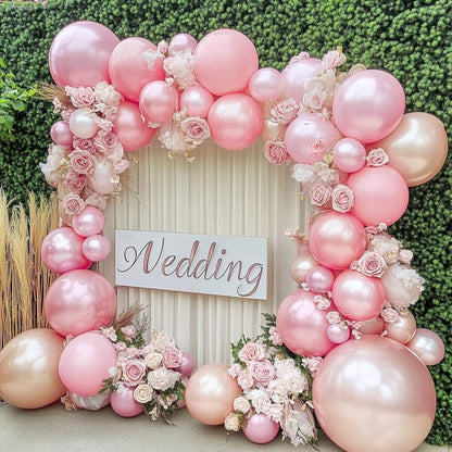 PartyWoo Pearl Pink Balloons 100pcs 5 Inch Light Pastel Baby Pale Pink Latex Balloons for Girl Baby Shower Gender Reveal Bachelorette Wedding Princess Birthday Butterfly Party Decorations Pink-Z29