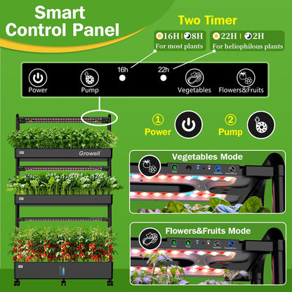 90 Pods Hydroponics Growing System Kit & 120 Pcs Hydroponic Pods Kit