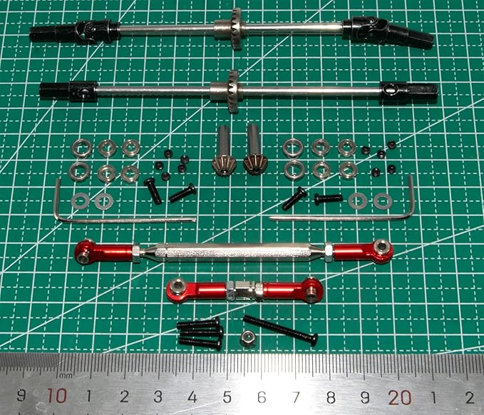 Axle Link Steering Cups Compatible with MN 1/12 MN78 Upgrade MN82 LC79 MN99s V2 Rc Car Metal Part Replace(Mixed Color)