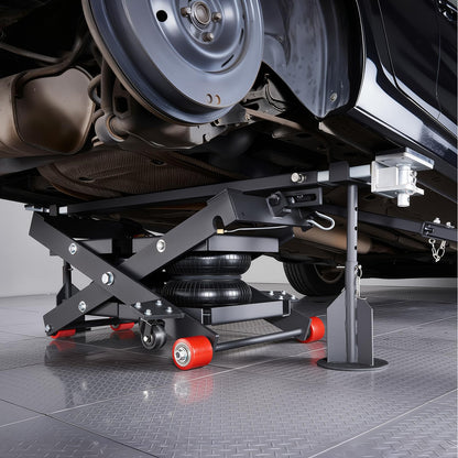 VEVOR Air Portable Car Lift, 6613 lbs/3 Ton Capacity, 21.7 inch Max Height, Adjustable Portable Air Car Lift with Airbag, Support Stands, Wheel Chocks, Rubber Pads, Heavy-Duty for Sedan SUV Pickup
