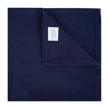 Blue Needles Solid Cloth Napkins Set of 12 Navy Blue 100% Cotton Dinner Napkins 18x18 inches - Reusable, Absorbent & Washable Linen, Ideal for Wedding Events Farmhouse Parties Hotel & Everyday Use