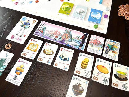 Stonemaier Games: Tokaido (Base Game) by Antoine Bauza | A Zen Strategy Board Game About Traveling in Japan for Adults and Family | Journey and Exploration from Kyoto to Edo | 1-5 Players 45 Mins