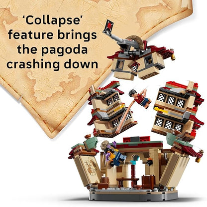 LEGO ONE PIECE Battle at Arlong Park Building Blocks - Pretend Play Building Toy for Boys &amp Girls Ages 9+ - 5 Straw Hat Pirates Toy Figures &amp Playset for Anime Fans - Gift Idea for Birthdays