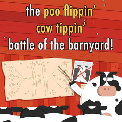 The Good Game Company Cowpie Catapults - Launch Poop with a Catapult to Knock Over Cows Last Moo Standing Wins Easy to Learn Cow Tipping Funny Kid Family Board Game Age 6+